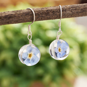Forget-Me-Not Ball Earrings