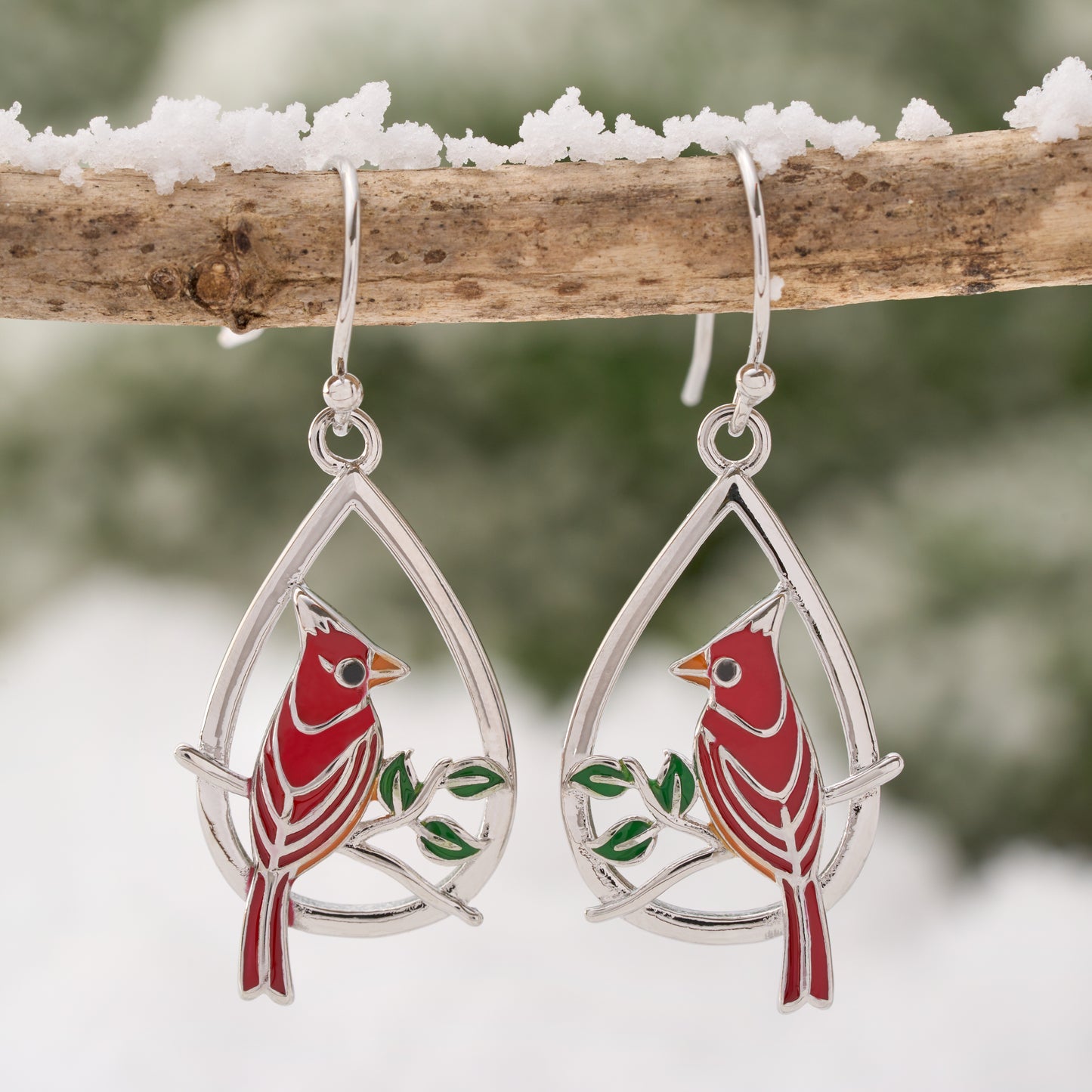 Cardinal Drop Earrings