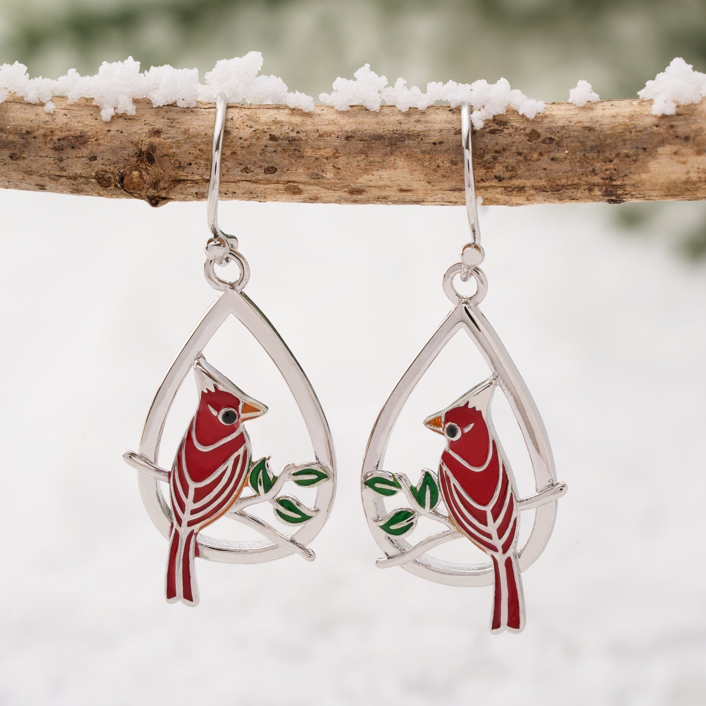 Cardinal Drop Earrings