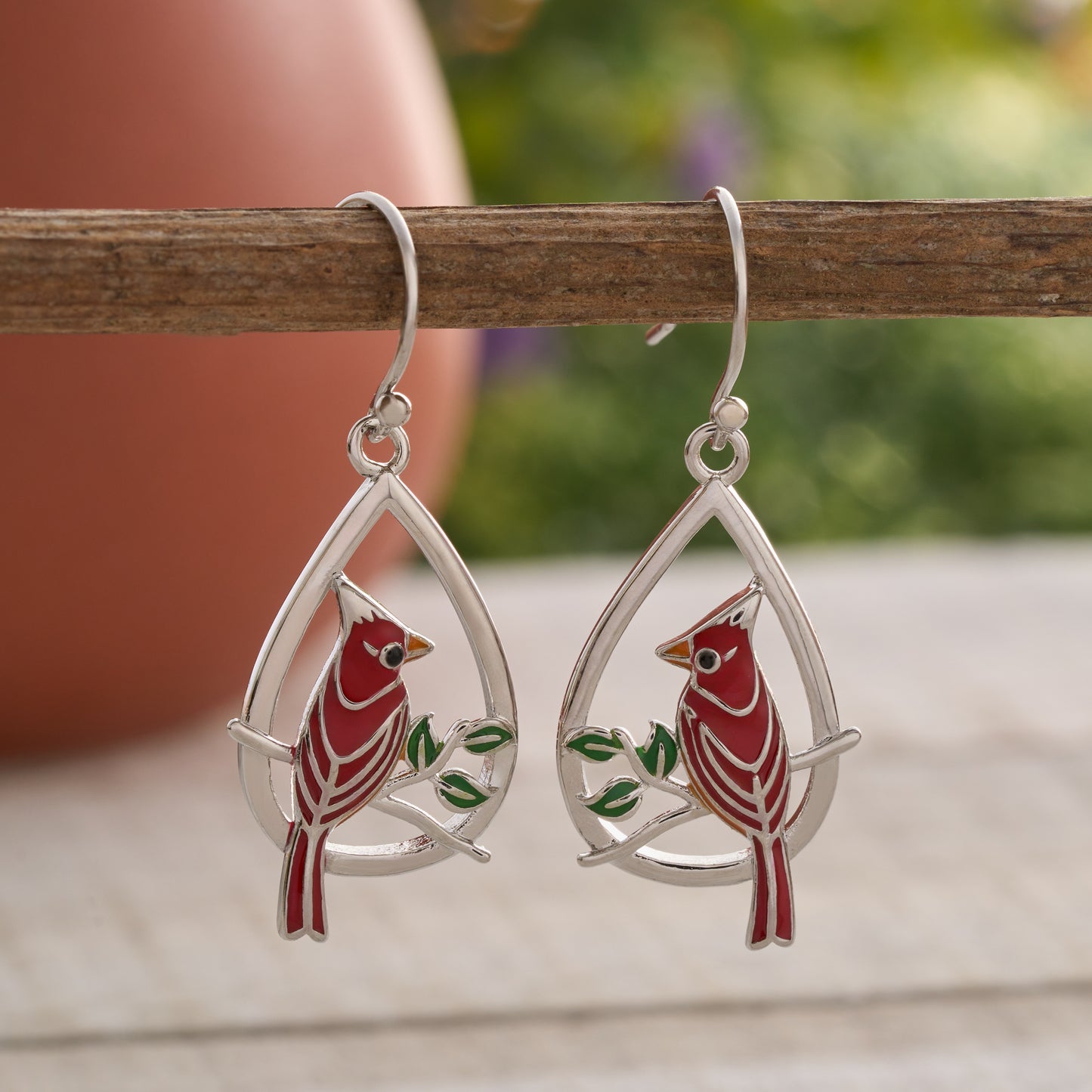 Cardinal Drop Earrings