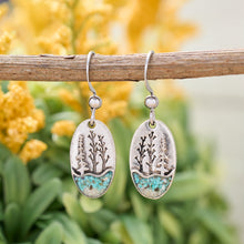 Load image into Gallery viewer, Turquoise River Forest Earrings