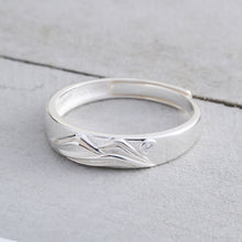 Load image into Gallery viewer, Sterling Silver Mountain Sunrise Ring