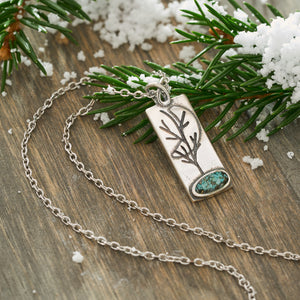 Sterling Silver Turquoise Moon Tree Bundle