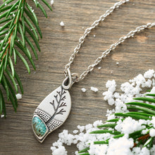 Load image into Gallery viewer, Sterling Silver Turquoise Leaf Tree Bundle