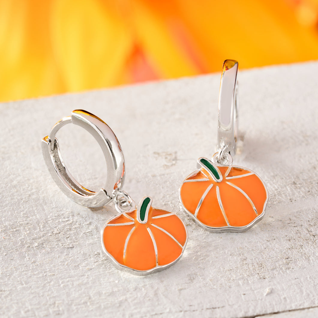 Little Pumpkin Hoop Earrings
