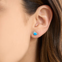 Load image into Gallery viewer, Sterling Silver Opal Birdie Studs