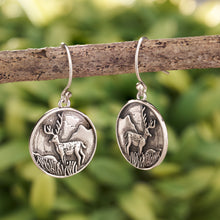 Load image into Gallery viewer, Majestic Deer Coin Earrings