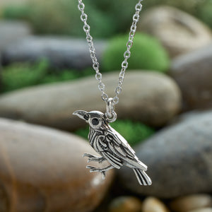 "Nevermore" Raven Necklace