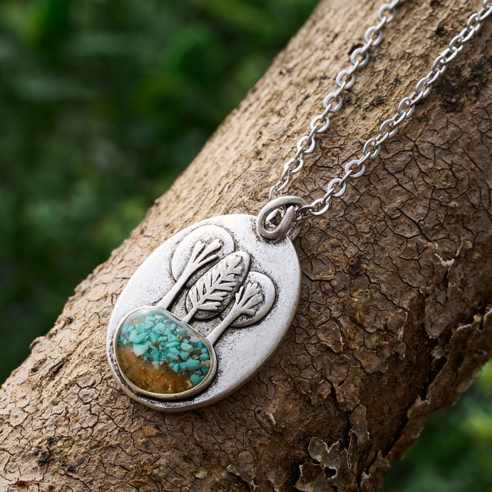 Vicky's Three Little Trees Necklace
