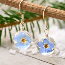 Load image into Gallery viewer, Forget-Me-Not Ball Earrings