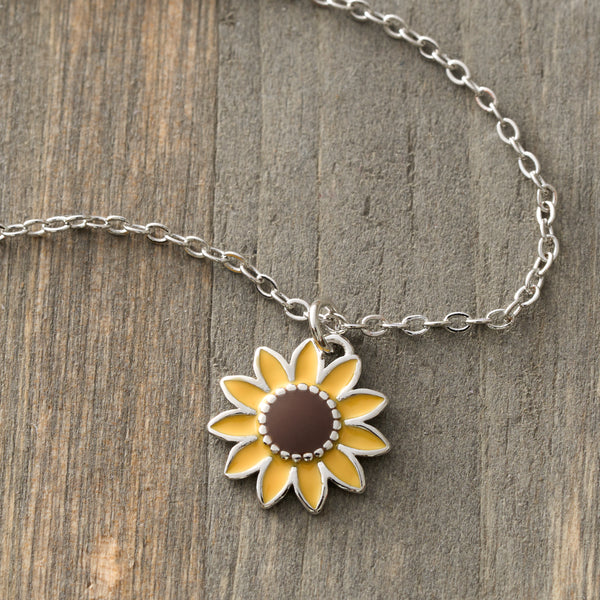 Sterling Silver Sunflower Photo Locket Necklace – KingWood Clocks Décor &  More