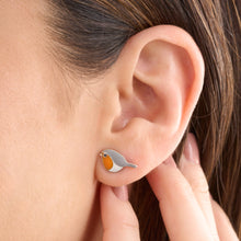Load image into Gallery viewer, Sterling Silver Robin Studs