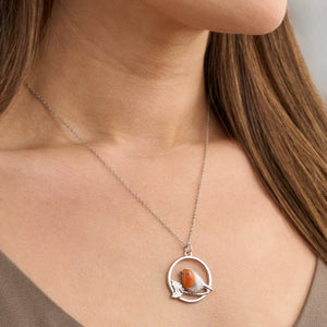 Sand Robin Branch Necklace