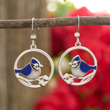 Load image into Gallery viewer, Sand Blue Jay Branch Earrings