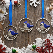 Load image into Gallery viewer, Blue Jay Branch Ornament Gift Set