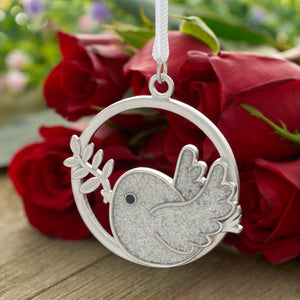 Sand White Dove Branch Ornament