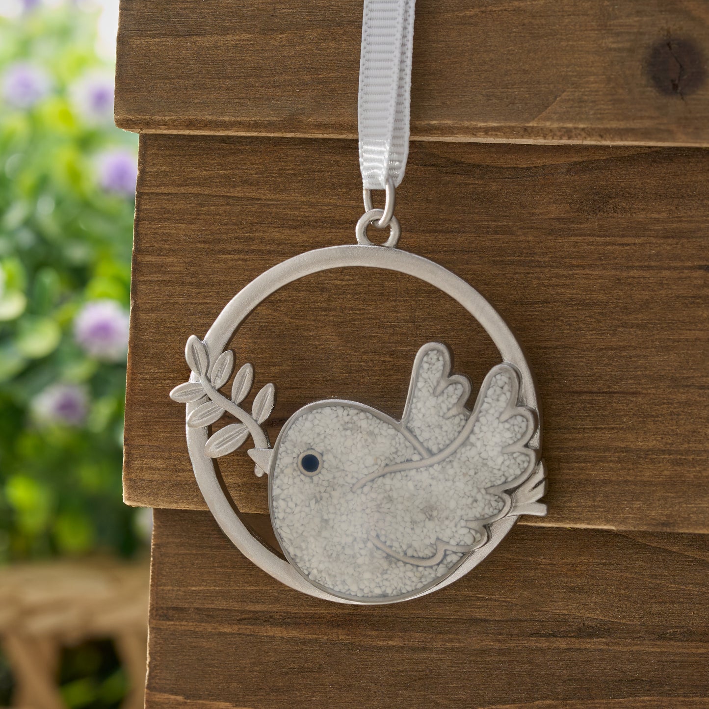 Sand White Dove Branch Ornament