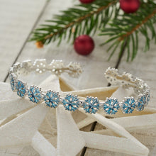 Load image into Gallery viewer, Little Snowflake Cuff Bracelet