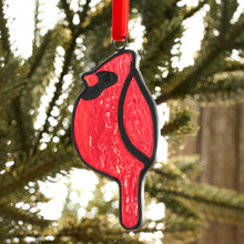 Load image into Gallery viewer, Stained Glass Cardinal Ornament