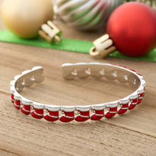 Load image into Gallery viewer, Little Festive Stockings Cuff Bracelet