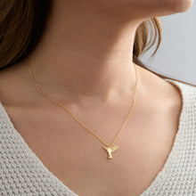 Load image into Gallery viewer, Gold Sterling Silver Hummingbird Necklace