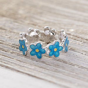 Little Forget-Me-Not Flower Ring
