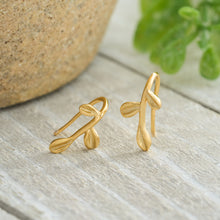 Load image into Gallery viewer, Gold Sterling Silver Little Tree Branch Earrings