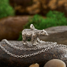 Load image into Gallery viewer, Vintage Walking Bear Necklace