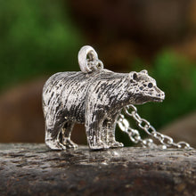 Load image into Gallery viewer, Vintage Walking Bear Necklace