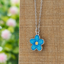 Load image into Gallery viewer, Little Forget-Me-Not Flower Necklace