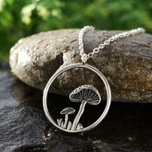 Load image into Gallery viewer, Mushroom Hoop Necklace