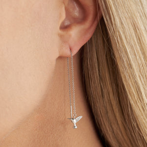 Sterling Silver Hummingbird Threader Earrings Bundle