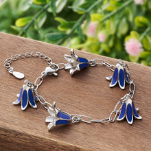 Load image into Gallery viewer, Bluebell Flower Bracelet