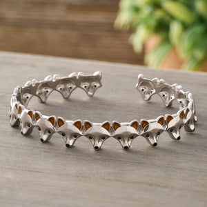 Cute Fox Face Cuff Bracelet