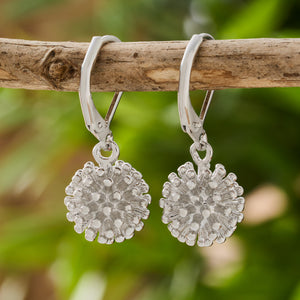 Leverback Dandelion Earrings