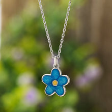 Load image into Gallery viewer, Little Forget-Me-Not Flower Necklace