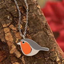 Load image into Gallery viewer, Little Orange Robin Necklace