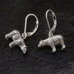 Vintage Walking Bear Earrings