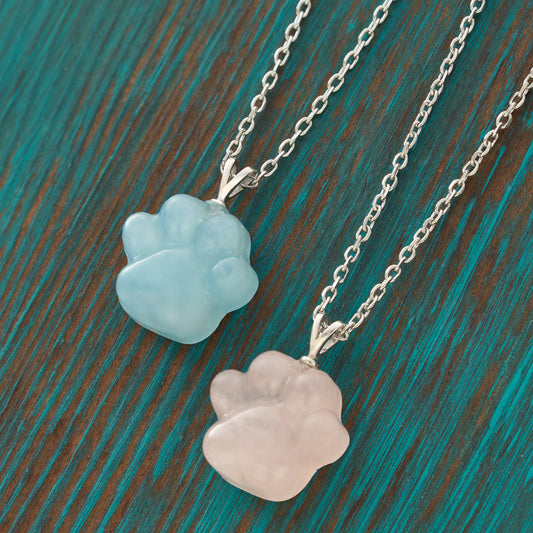 Carved Paw Necklace Gift Set