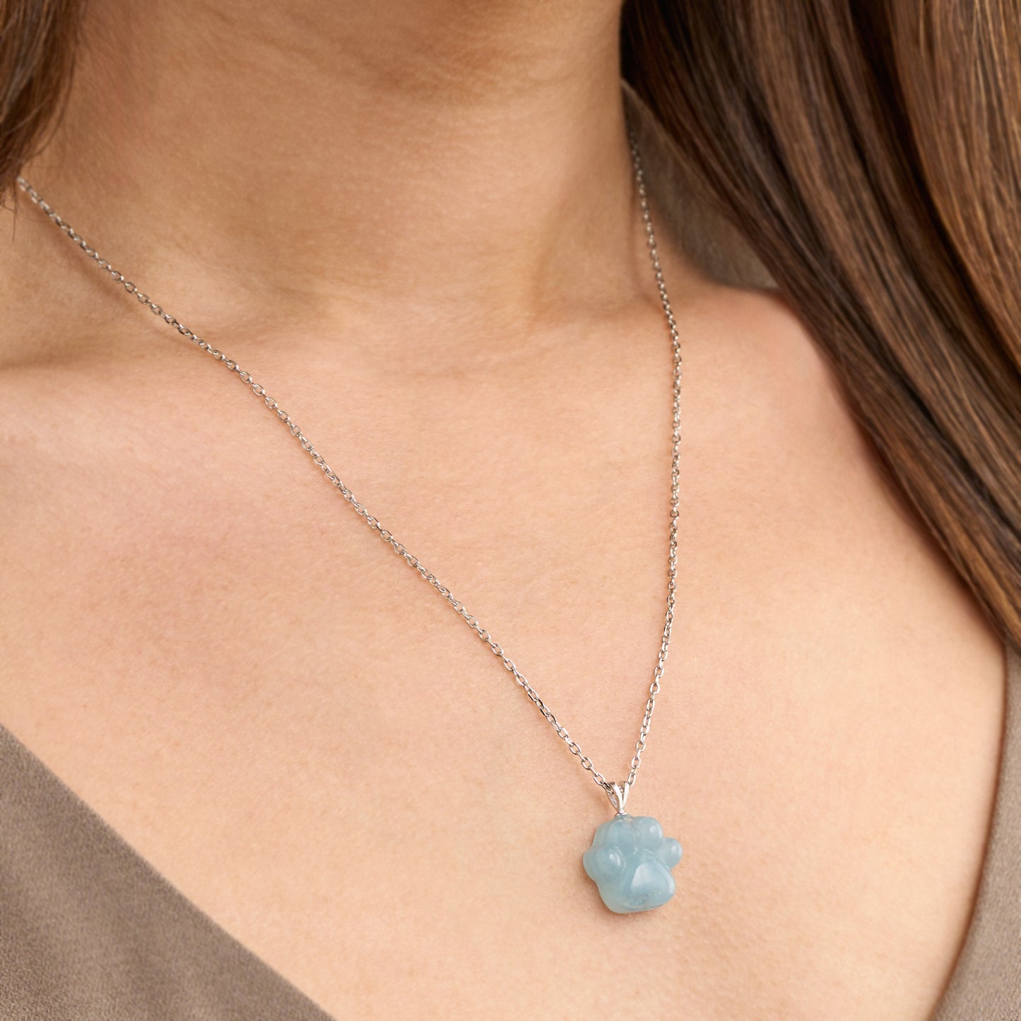 Carved Paw Necklace Gift Set