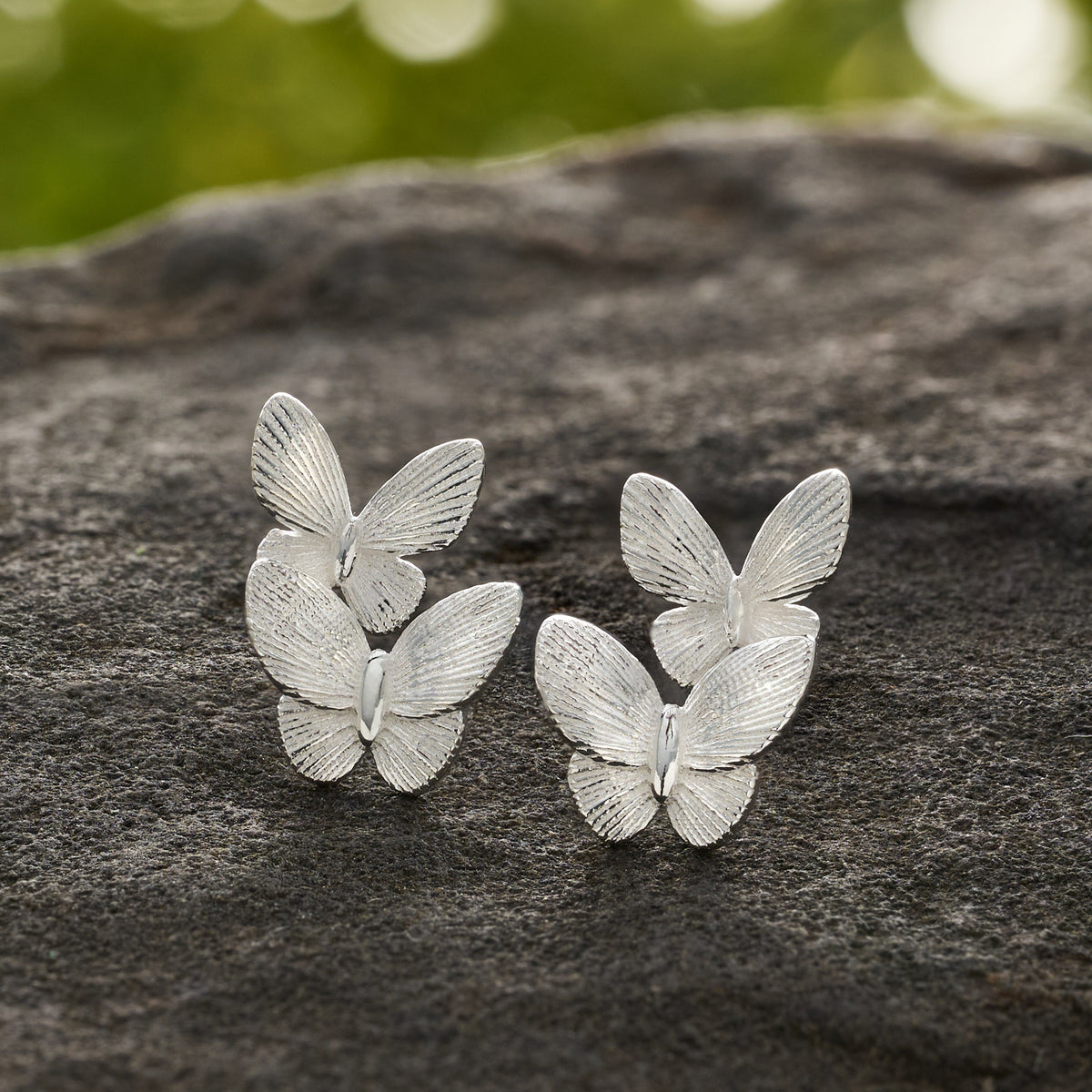 Sterling Silver Fluttering Butterfly Studs – Chadds Ford Jewelry