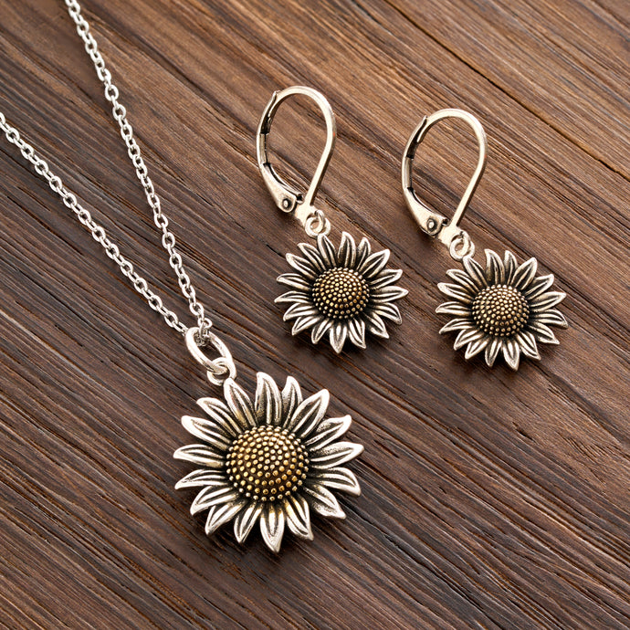 Vintage Sunflower Gift Set - Gold Center