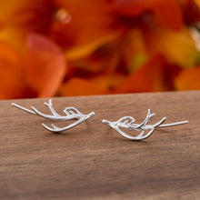 Load image into Gallery viewer, Sterling Silver Antler Climbers