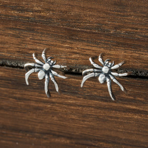 Sterling Silver Tiny Spider Studs