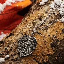 Load image into Gallery viewer, Vintage Paper Birch Leaf Necklace