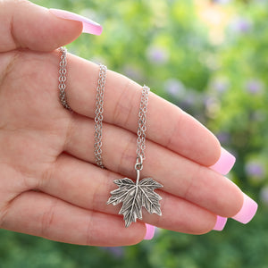 Vintage Maple Leaf Necklace