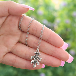 Vintage Oak Leaf Necklace