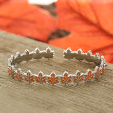 Load image into Gallery viewer, Little Maple Leaf Cuff Bracelet