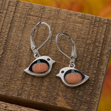 Load image into Gallery viewer, Leverback Pumpkin Birdie Earrings