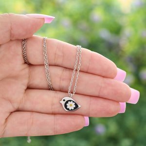 Dainty Daisy Birdie Necklace